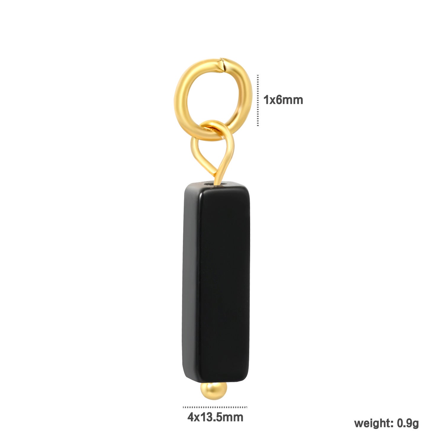 Damen Anhänger mit natürlichem Stein und goldenem Akzent Shop Nory