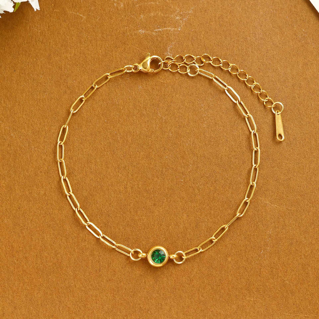 Damen zartes Armband mit funkelndem Kristall Shop Nory