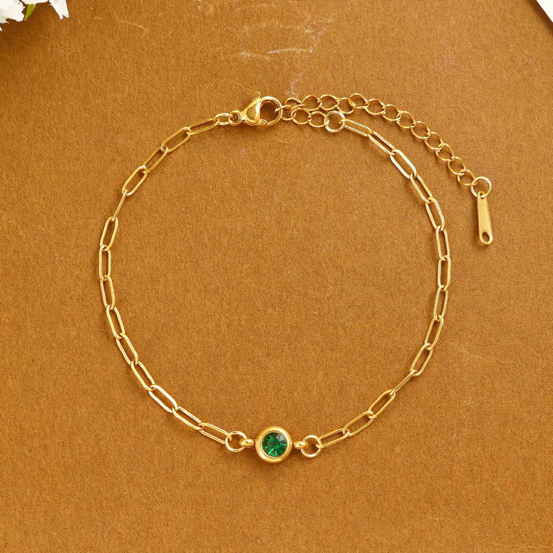 Damen zartes Armband mit funkelndem Kristall Shop Nory