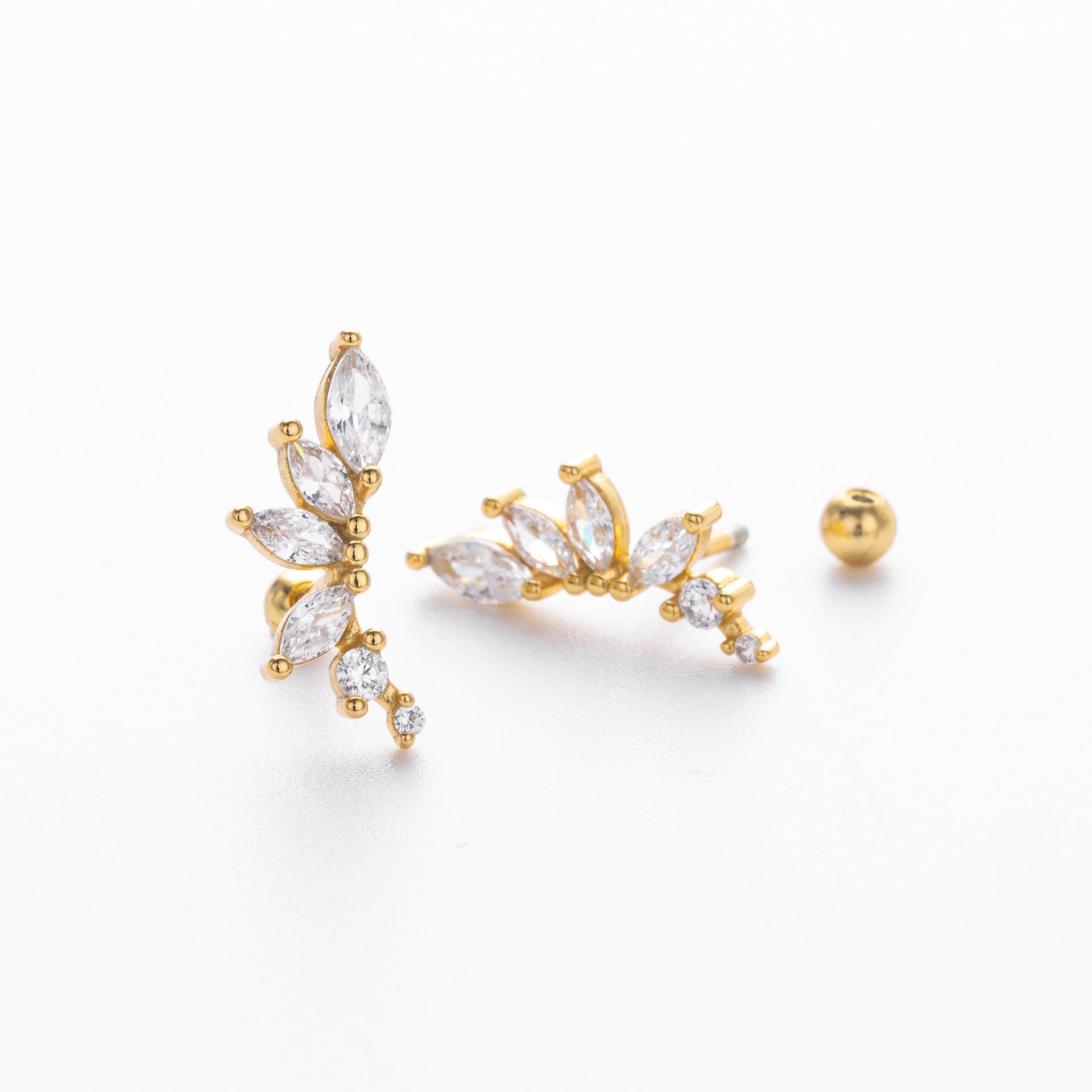 Damen Ohrhänger mit luxuriösem Zirkon-Arrangement aus 925 Sterling Silber Shop Nory