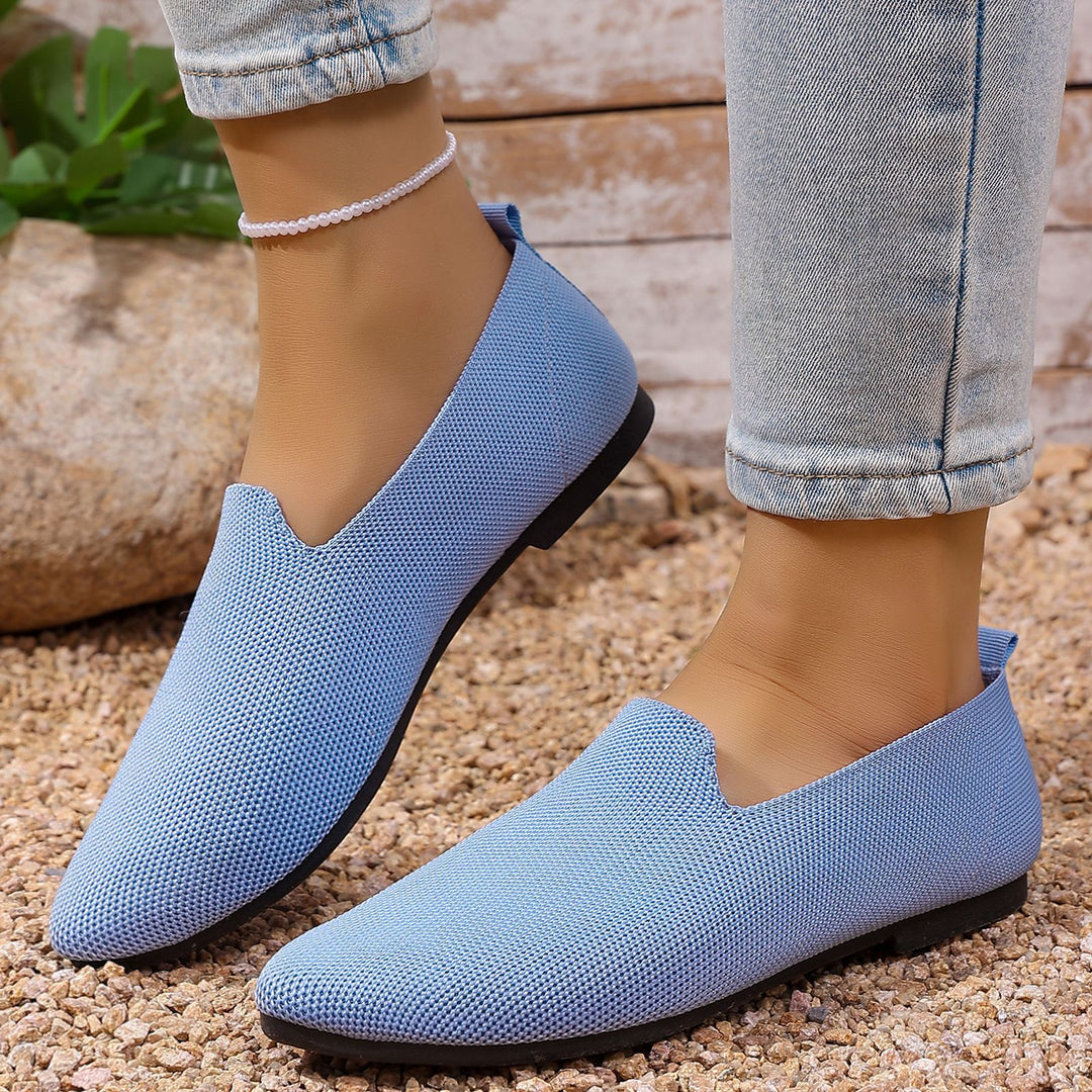 Damen nan leichte gestrickte Slipper mit Memory-Fußbett und rutschfester Sohle Shop Nory