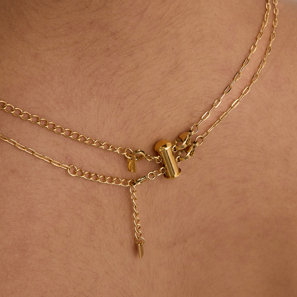 Damen Anhänger mit dreifachem Karabinerverschluss aus hochwertigem Edelstahl Shop Nory