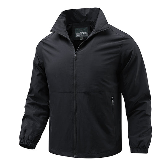 Herren leichte winddichte Übergangsjacke mit hohem Kragen und Reißverschluss Shop Nory