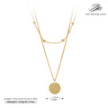 Damen Halskette mit doppellagigem Design aus hochwertigem 925 Sterling Silber und minimalistischen Anhängern Shop Nory