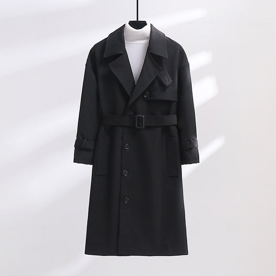 Damen Longline-Mantel mit Knebelverschluss und Raglanärmeln Shop Nory