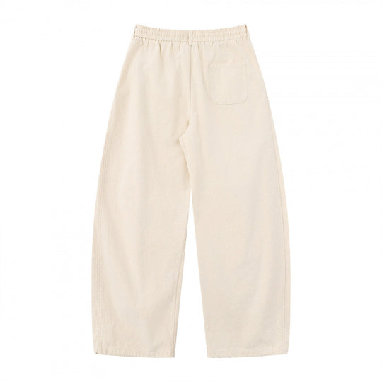 Damen Weite Culotte-Cargo-Hose mit elastischem Bund, Tunnelzug und aufgesetzten Taschen Shop Nory