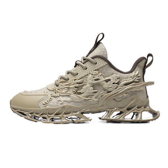 Damen Sportliche Sneakers mit einzigartigem und langlShopnoryigem Sohlenprofil Shopnory