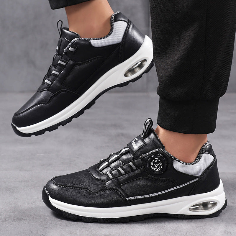 Herren nan sportlicher Freizeit-Sneaker mit Luftkapsel-Fersendämpfung, stufenlosem Klickverschluss und viskoelastischem Fußbett