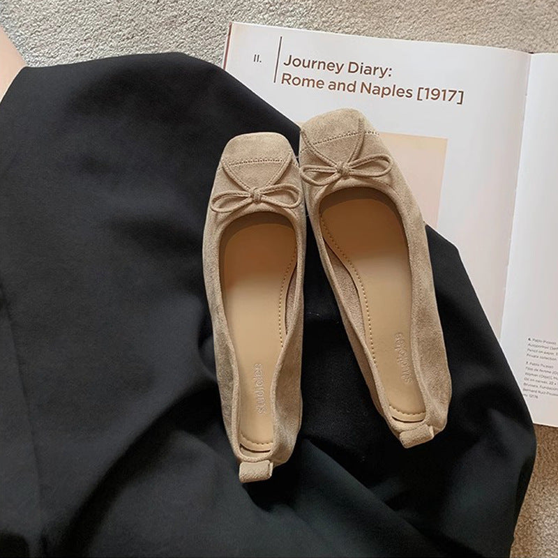 Damen Ballerinas mit dekorativem Schleifen-Detail