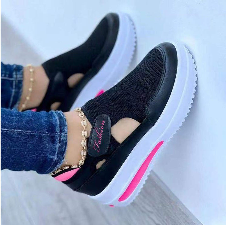 Damen Atmungsaktive Slip-On Freizeitschuhe mit elastischem Einschlupf und rutschfester Sohle Shopnory