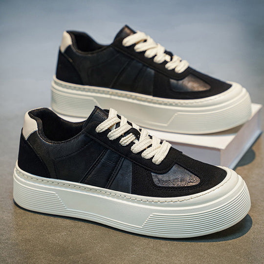 Damen Chunky Sneakers aus hochwertigem Leder mit innovativer Dämpfungstechnologie