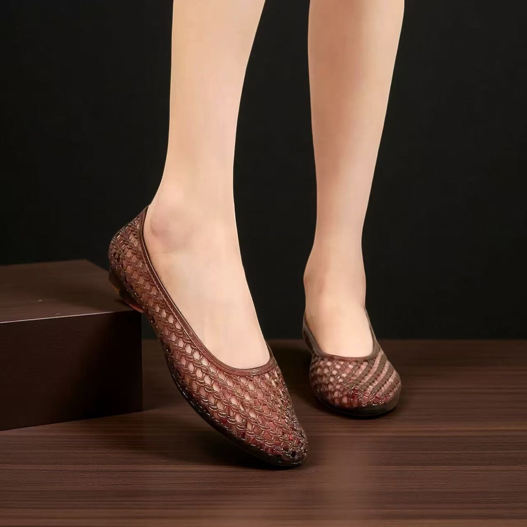 Damen Atmungsaktive und bequeme Ballerinas mit filigranem Schnitt
