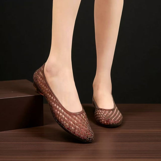 Damen Atmungsaktive und bequeme Ballerinas mit filigranem Schnitt