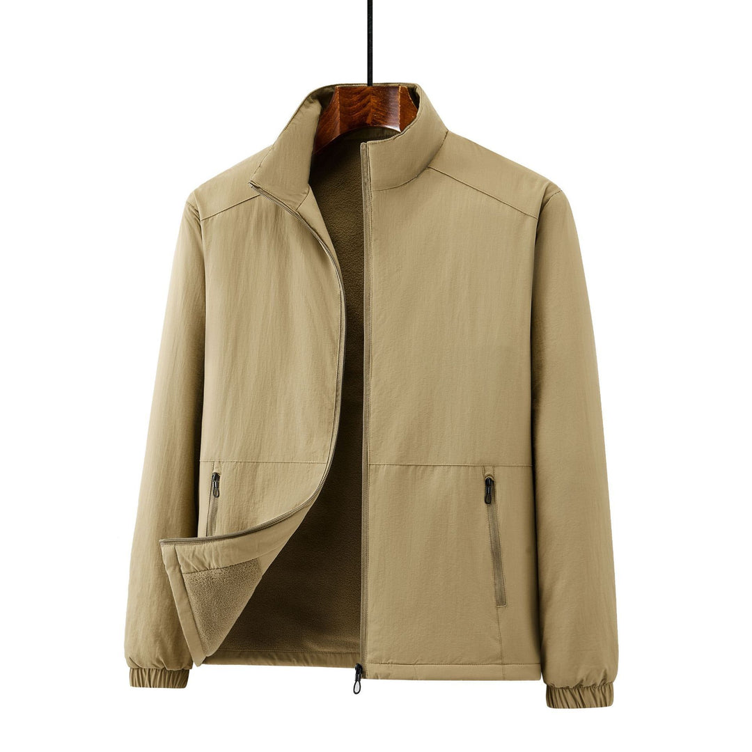 Herren Leichte Übergangsjacke mit Fleece-Innenfutter und Stehkragen Shop Nory