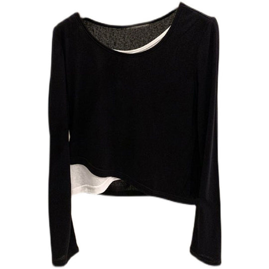 Damen Modisches cropped Langarmshirt Shop Nory