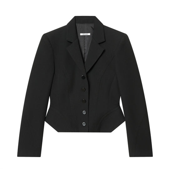 Damen Kurzblazer im Sculpted‑Look mit Wiener Nähten und figurformender Silhouette Shop Nory