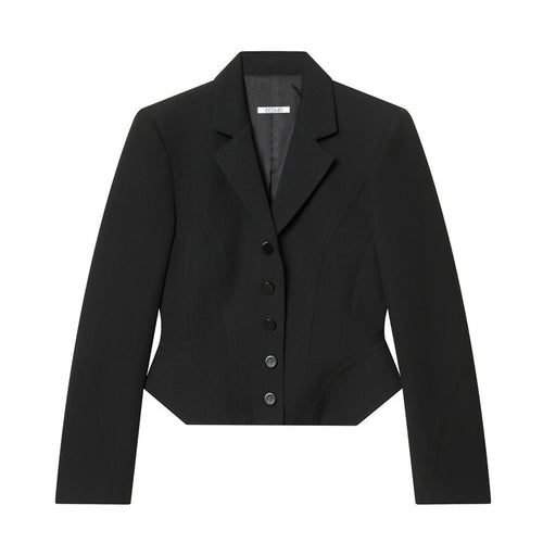 Damen Kurzblazer im Sculpted‑Look mit Wiener Nähten und figurformender Silhouette Shop Nory