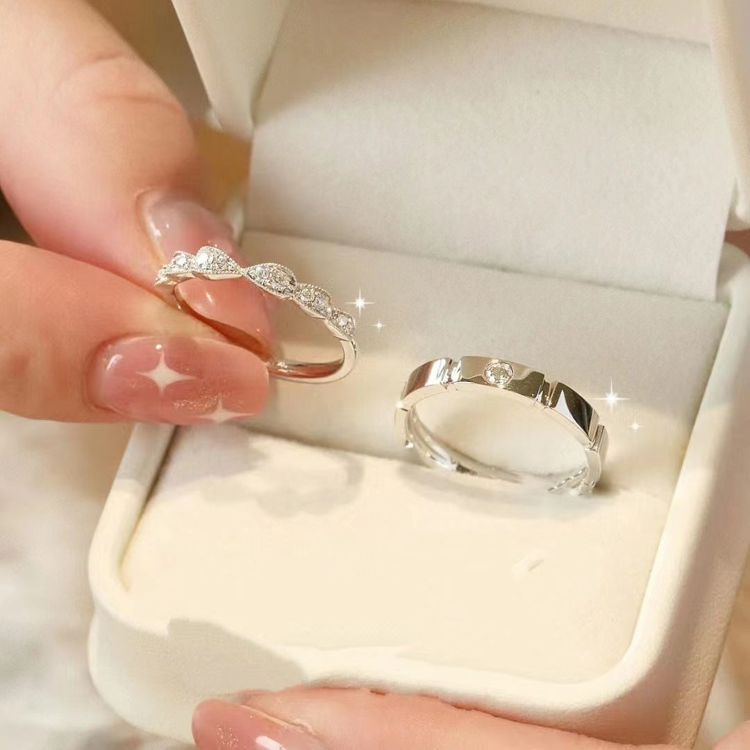 Damen funkelnder Zirkonring mit kunstvollem Design Shop Nory