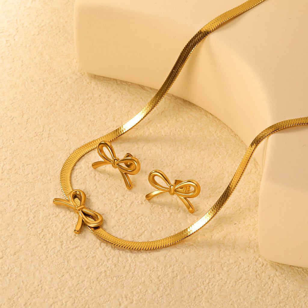 Damen Armband mit elegantem Schleifenmotiv aus hochwertigem Edelstahl Shop Nory