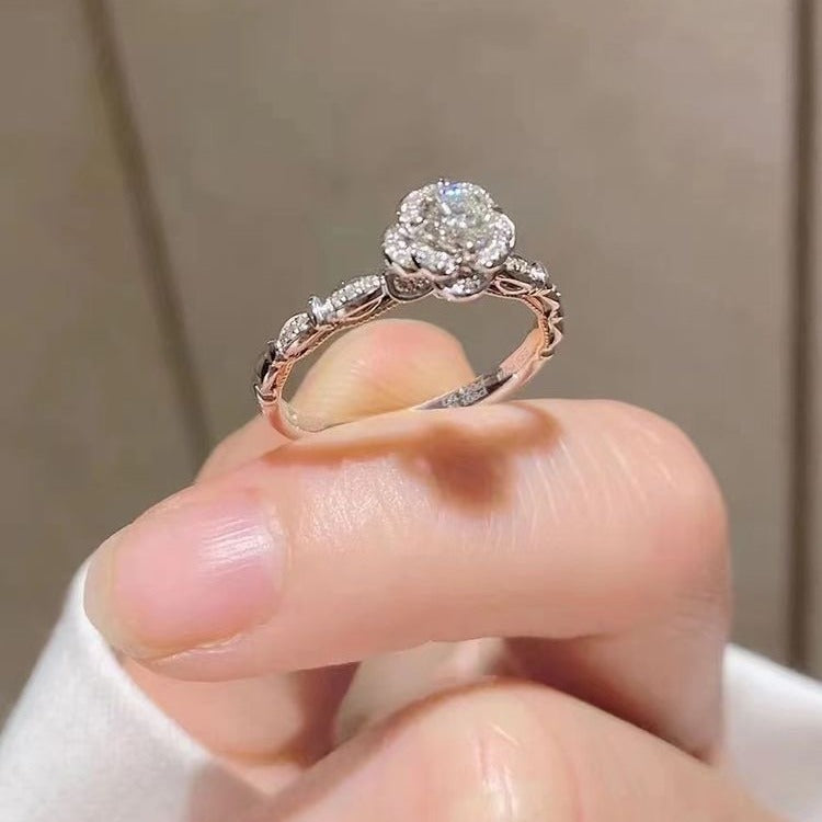 Damen Verführerischer Solitär-Verlobungsring mit exquisitem Design Shop Nory