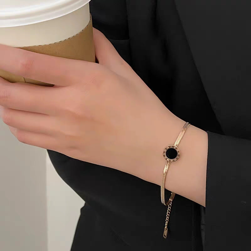 Damen Luxuriöse Vergoldete Minimalistische Link Bracelet Shop Nory