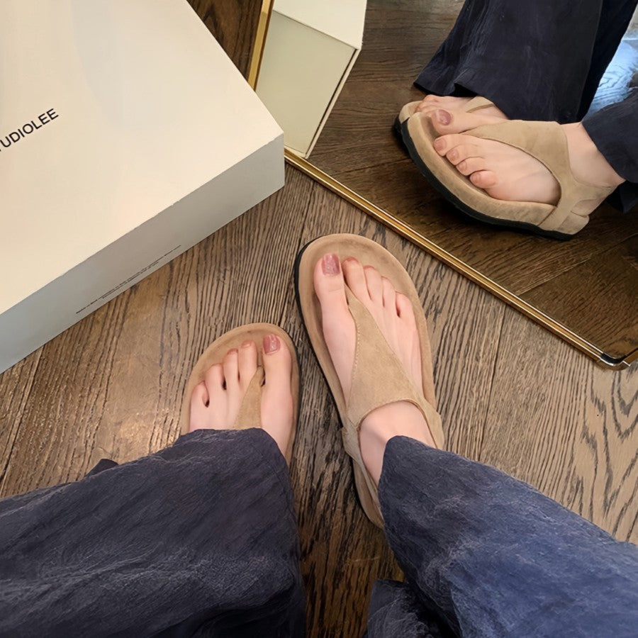 Damen Zehentrenner-Sandalen mit ergonomischem Fußbett und stilvollem Design