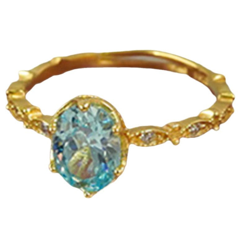 Damen eleganter Ring mit geschliffenem Edelstein Shop Nory