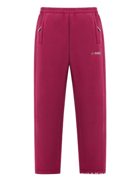 Damen Fleece-Hose mit elastischem Bund, Reißverschlusstaschen und Thermo-Innenfutter Shop Nory