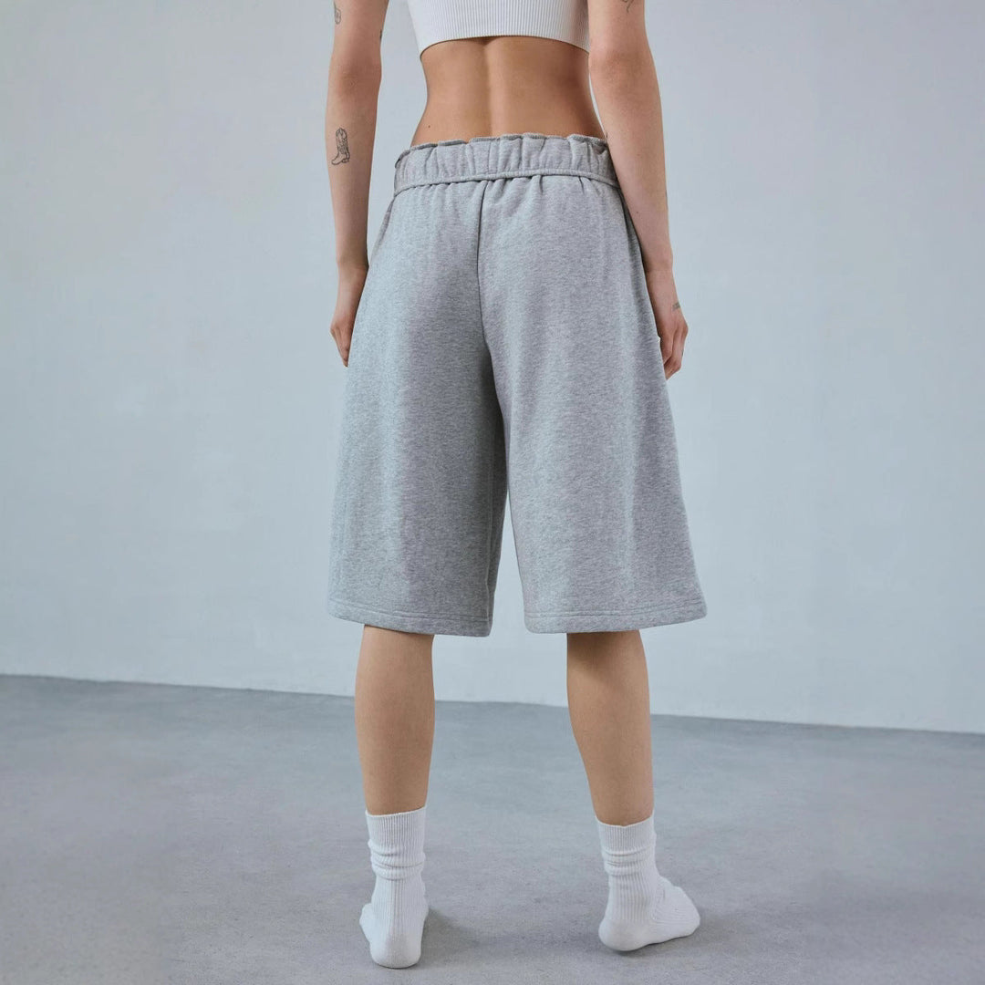 Damen Lässiges Sweatshirt und Shorts Set Shopnory