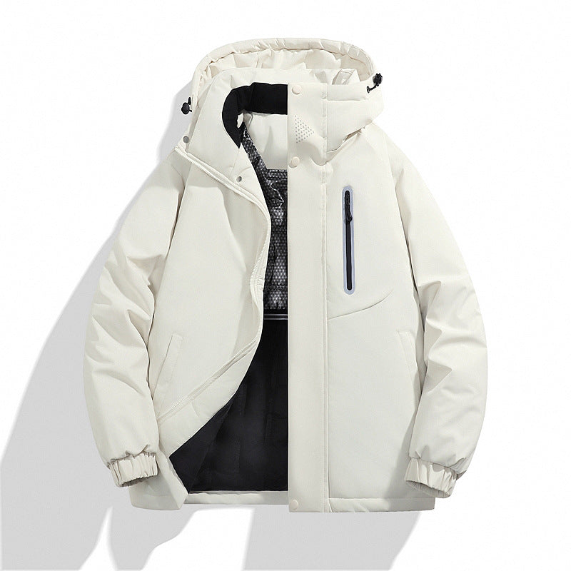 Herren Wattierte Kapuzen‑Winterjacke mit wasserabweisender Membran und verschweißter Brusttasche Shop Nory