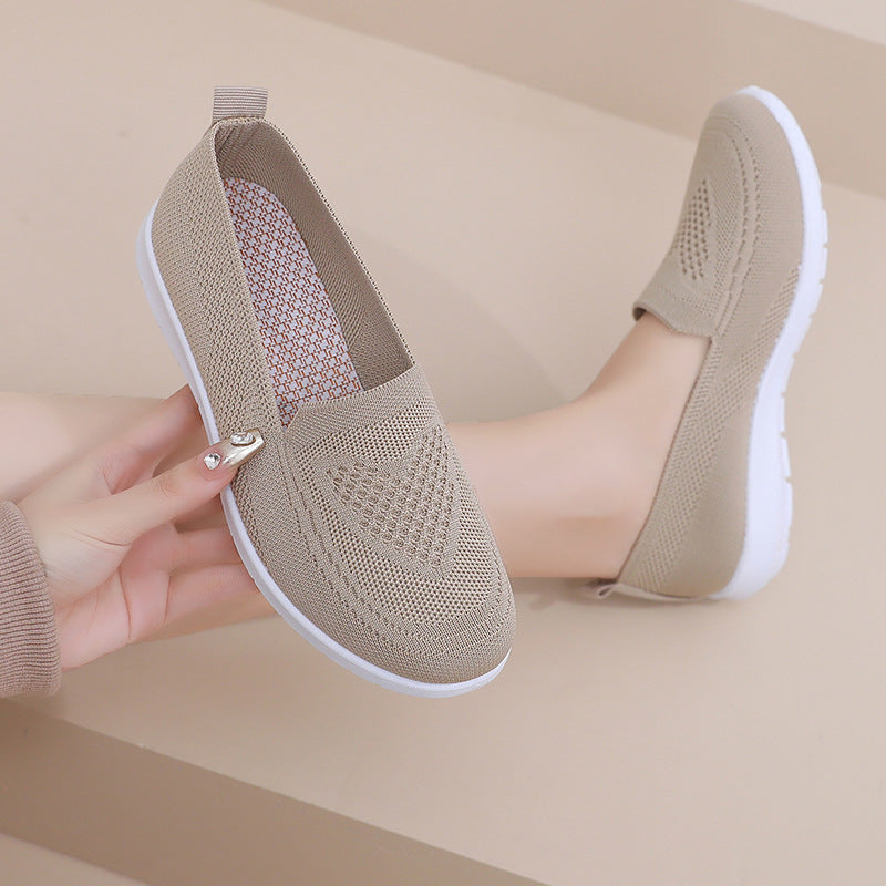 Damen Leichte und atmungsaktive Slip-On Schuhe