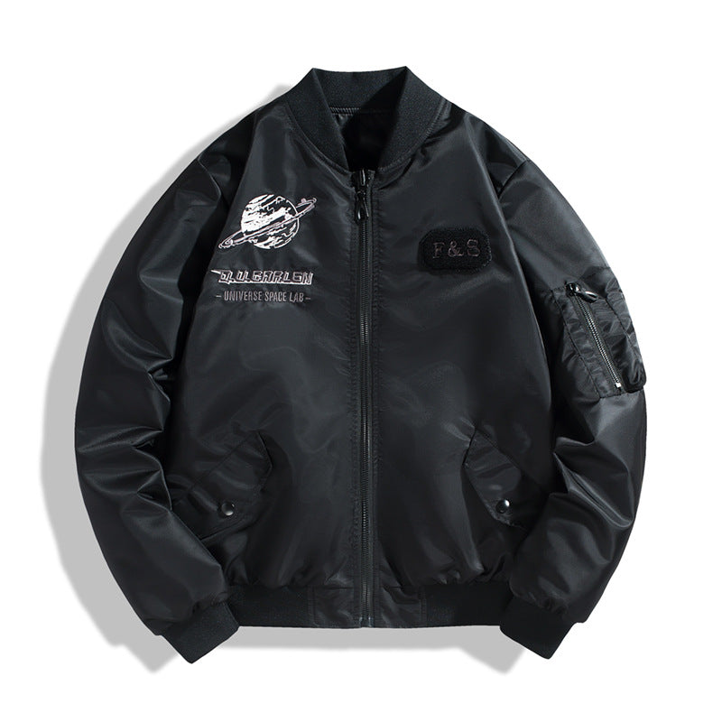Herren Sportliche Bomberjacke mit stylischen Patches Shop Nory