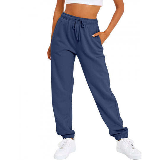 Damen nan locker sitzende Jogginghose mit hohem Komfortbund, verstellbarem Kordelzug und tiefen Seitentaschen Shop Nory