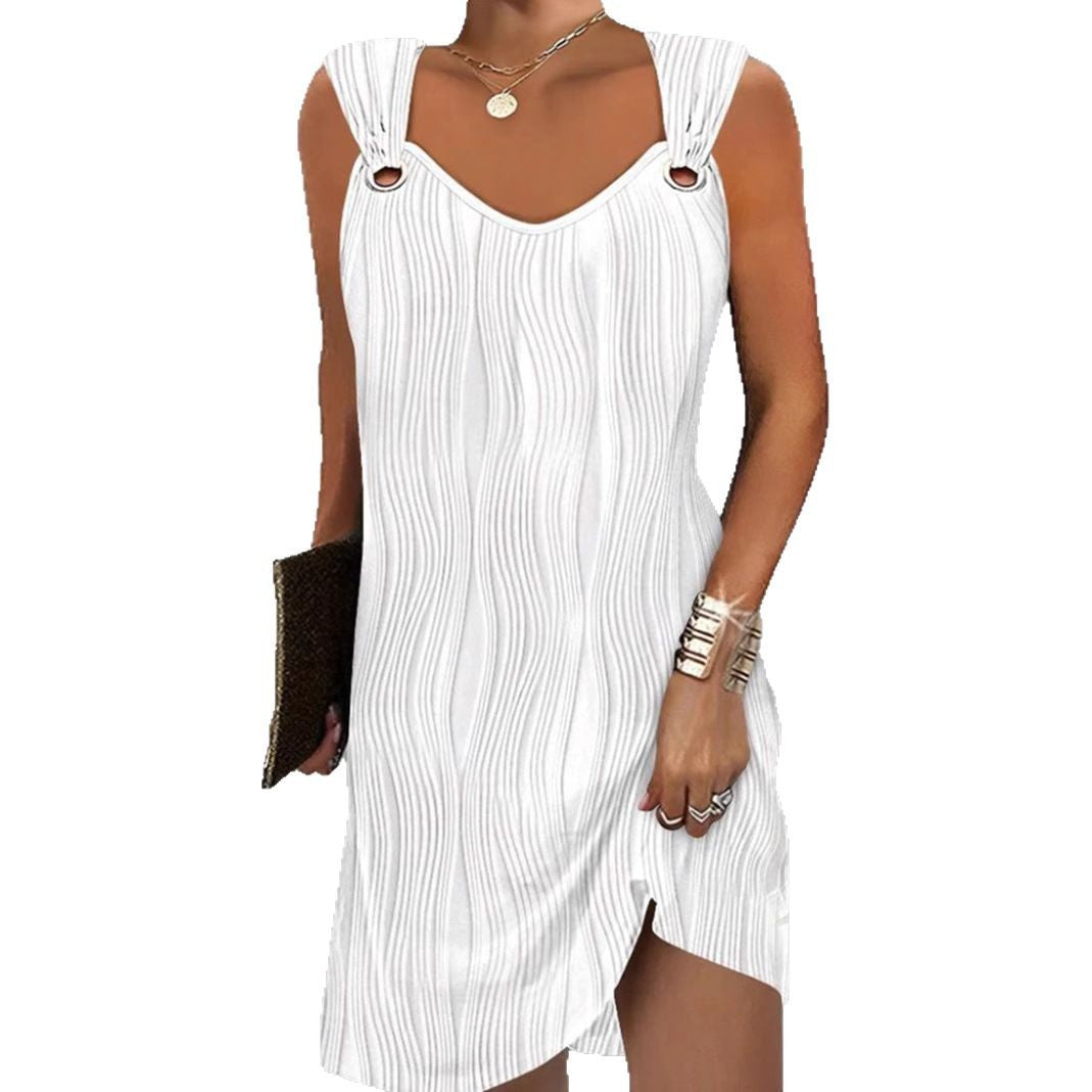 Damen Minikleid mit Wellenmuster