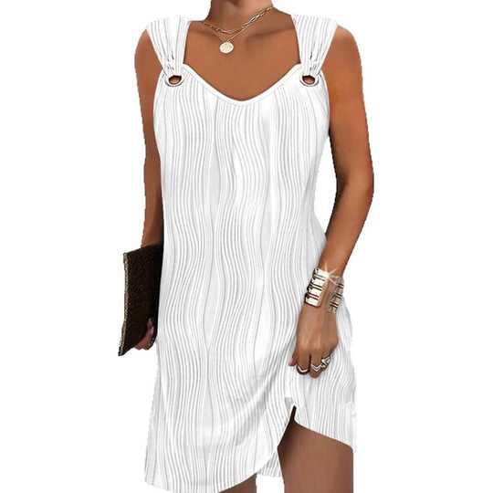 Damen Minikleid mit Wellenmuster