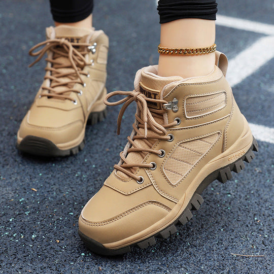 Damen wasserdichte Wanderschuhe mit rutschfester Sohle und atmungsaktivem Obermaterial