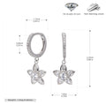 Damen Ohrringe mit elegantem Blumendesign aus hochwertigem 925 Sterling Silber Shop Nory