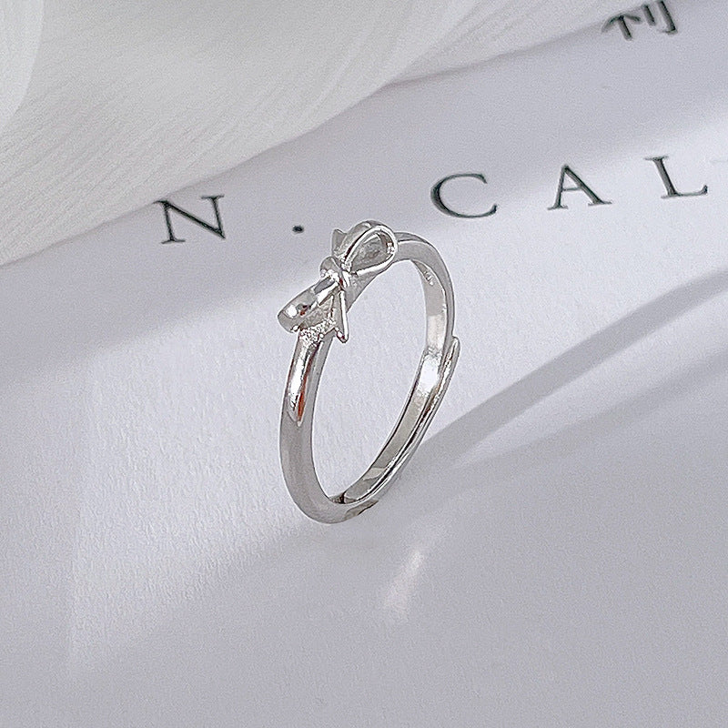 Damen zarter Ring mit Schleifenmotiv Shop Nory
