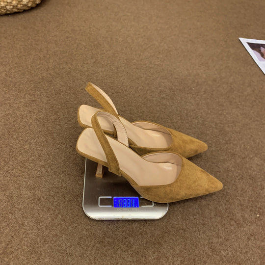 Damen Slingback-Pumps mit spitzem Zehenbereich und rutschfester Sohle
