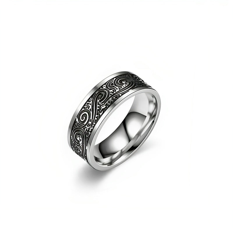 Herren Ring mit kunstvollem dekorativem Muster Shop Nory