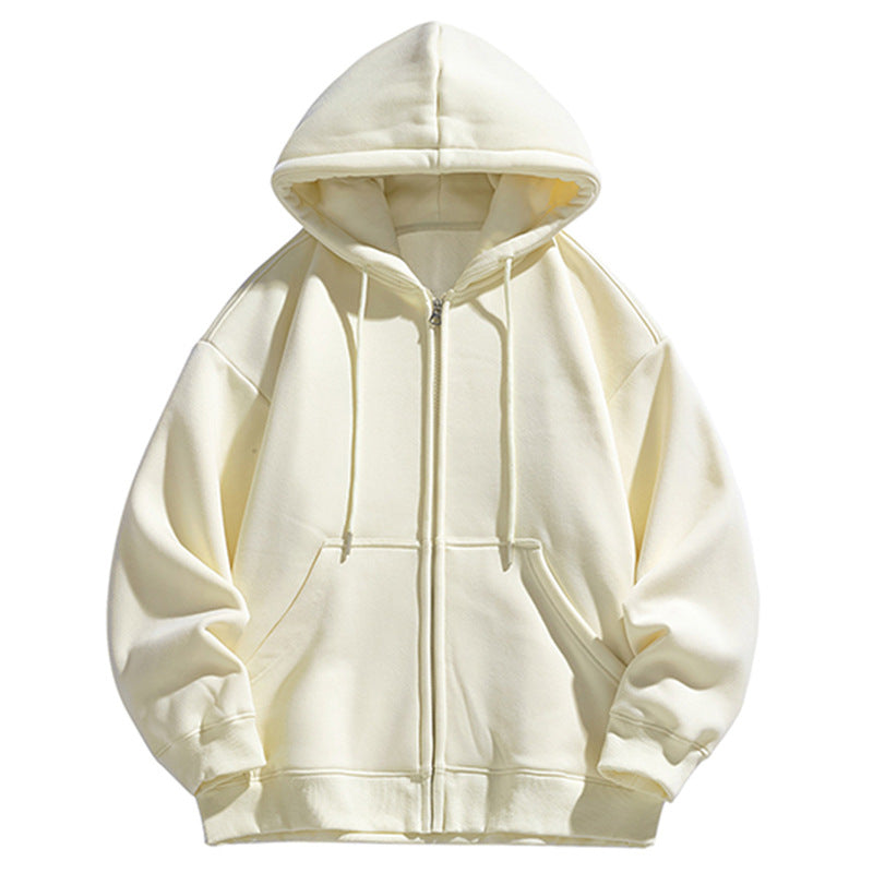 Herren Oversize Kapuzen‑Sweatjacke mit durchgehendem Reißverschluss und Kängurutasche Shop Nory