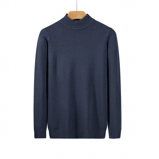 Damen Feiner Langarm-Feinstrickpullover mit schmalem Stehkragen und gerippten Bündchen Shop Nory