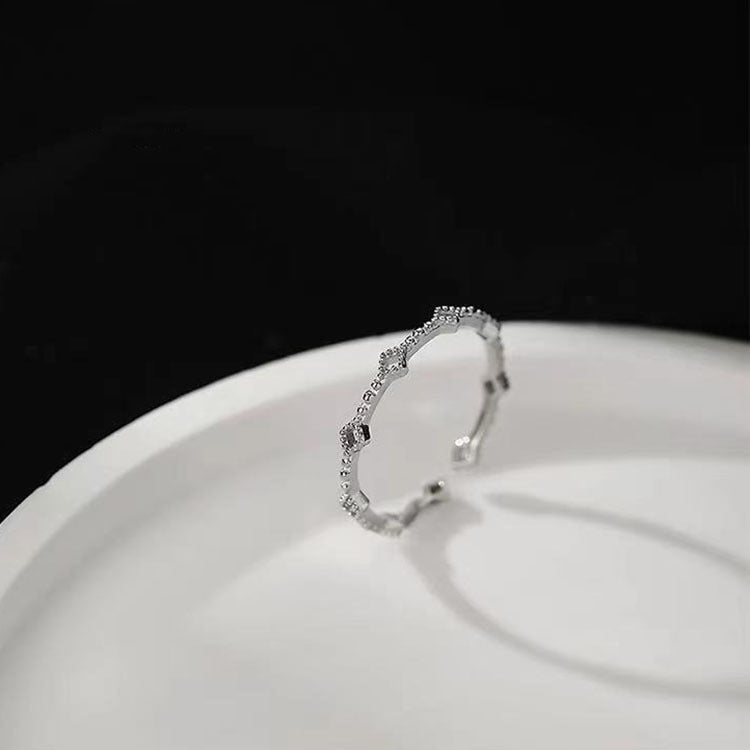Damen filigraner Knotenschmuckring aus hochwertigem Edelstahl Shop Nory