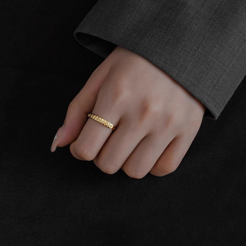 Damen Zierlicher Ring mit durchbrochenem Design Shop Nory