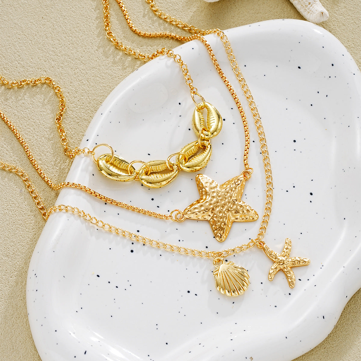 Damen Halskette Set mit maritimen Motiven und eleganten Details Shop Nory