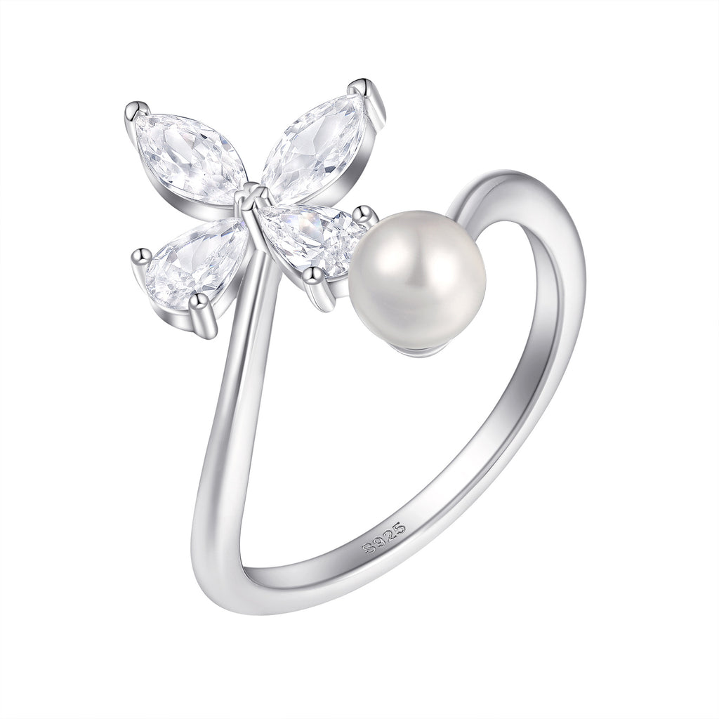Damen eleganter Verlobungsring mit ovalem Design und funkelnden Zirkonia Shop Nory