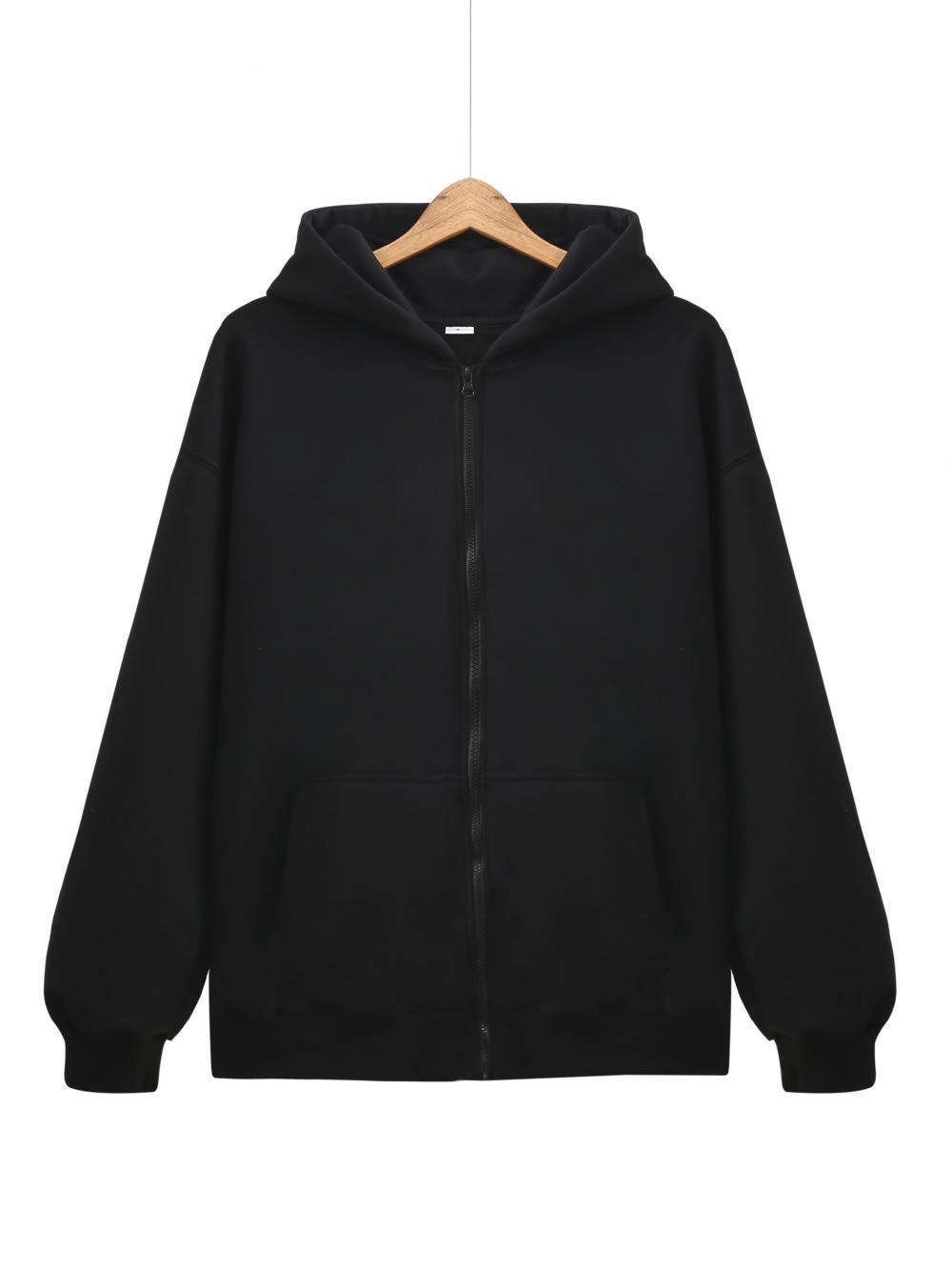 Unisex nan leichter Reißverschluss-Hoodie mit innen angerautem French-Terry, flachen Nähten und Kängurutaschen Shop Nory