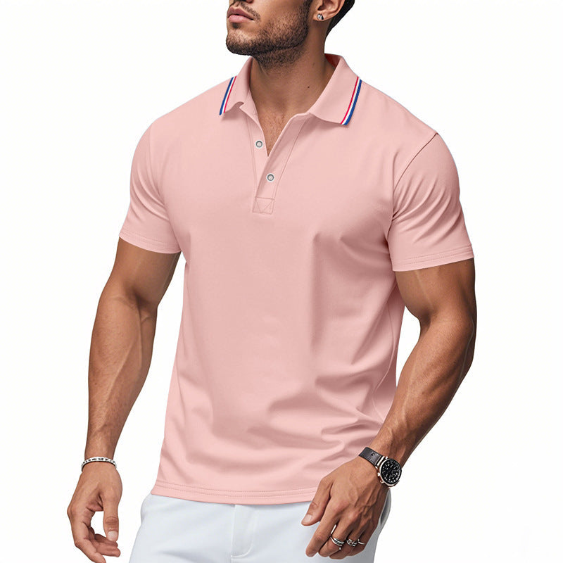 Herren Poloshirt mit modernem Kragen und feuchtigkeitsregulierender Technologie
