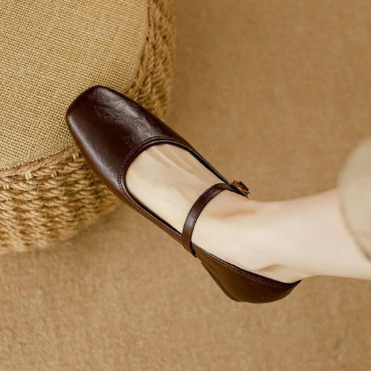 Damen Ballerinas mit modischem Riemchen