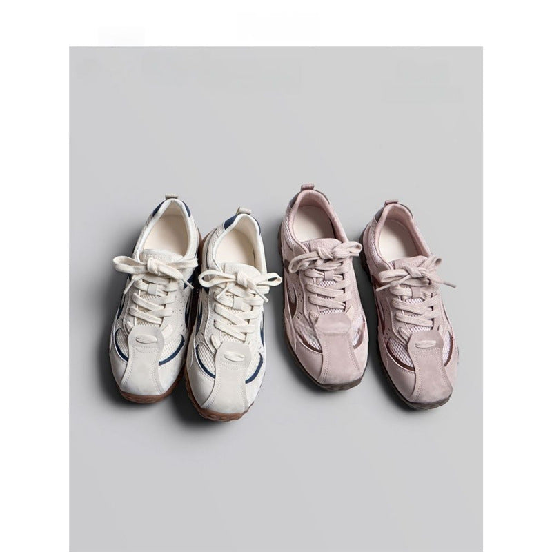 Damen Chunky Retro-Sneaker mit gepolsterter Komfortsohle und profilierter Gummisohle Shop Nory